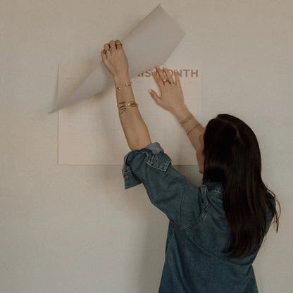 《Undated Large-Size Monthly Calendar 📅: 12 Tear-Away Pages to Ditch "Date Constraints" in Scheduling》