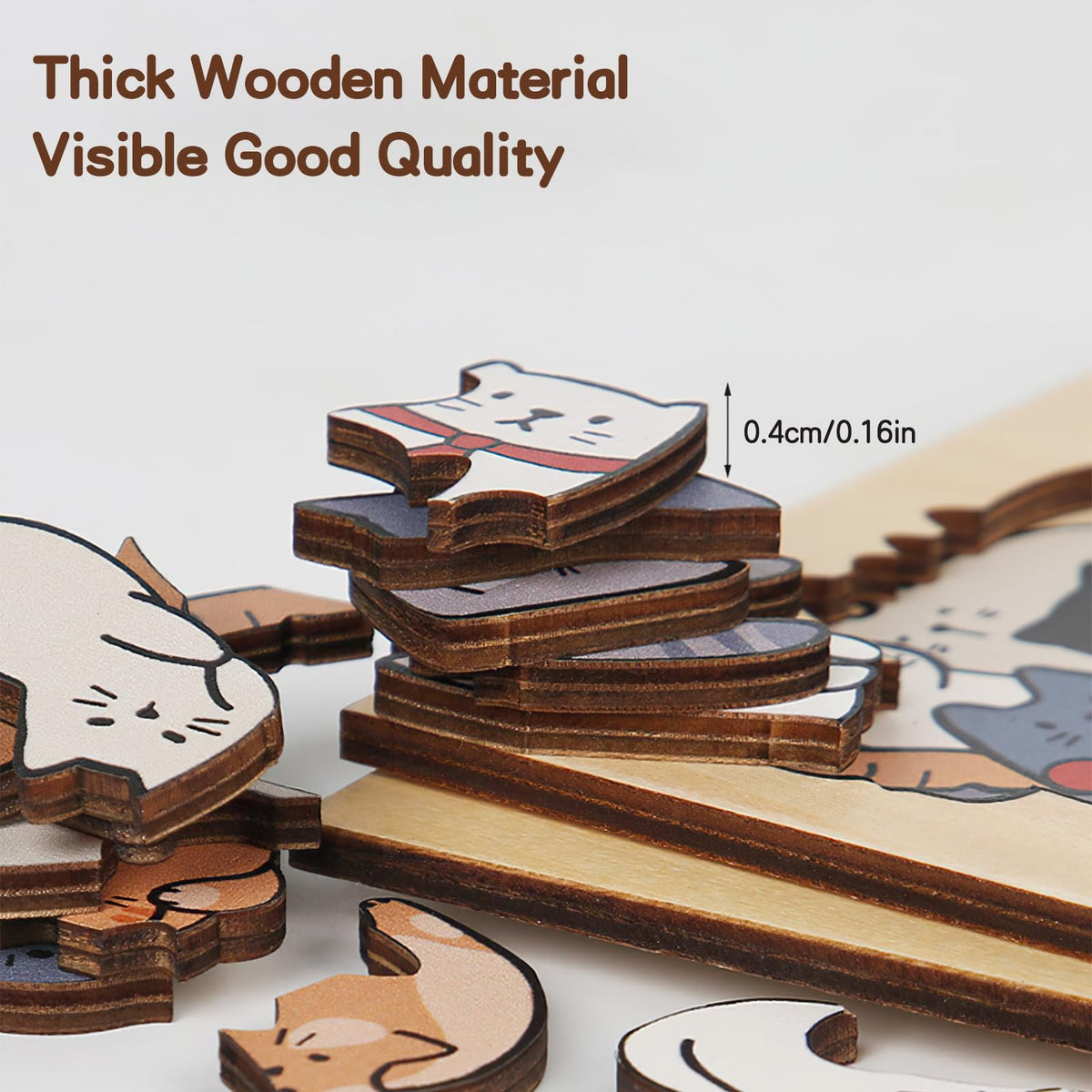 🔥Last 4 hours Sale: Save 50% -🐱Animal Wooden Puzzle