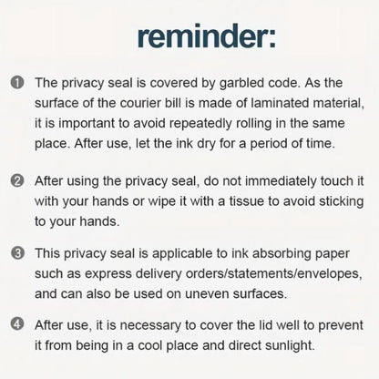 Privacy And Identity Protection Roller Stamp