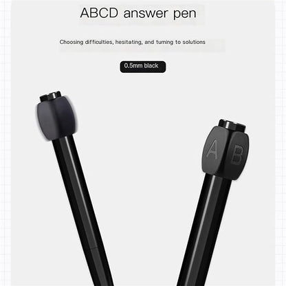 ABCD Rotation Answer Black Gel Pen🤩