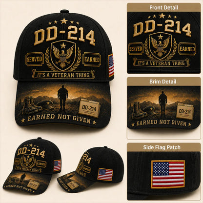 🔥Hot Sale 50% OFF - 🎖️DD-214 Served Earned Commemorative Cap(Breathable & Lightweight Comfort & Unisex Fit)