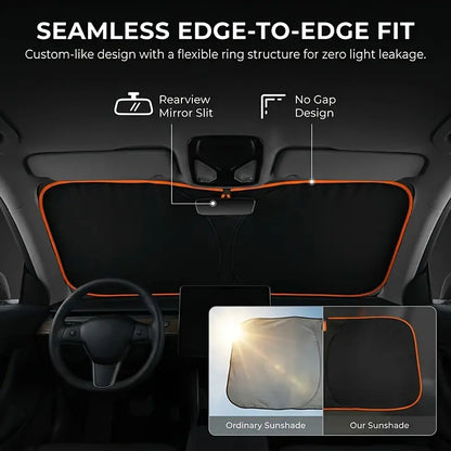 2026 New Portable Heat-Insulating Vehicle Sunshade, Upgraded Thickened Front Window Sun Shade☀️🚗