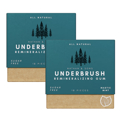 Organic MASTIC MINT remineralizing chewing gum with Nano-hydroxyapatite -kill bacteria, remove plaque & repair enamel
