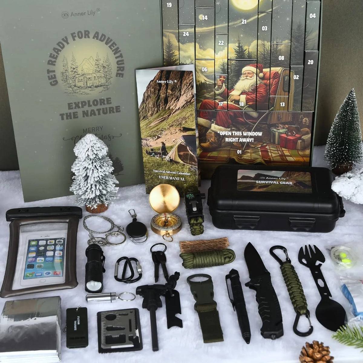 ⏰Limited time!🎄 2026 Men's Survival Advent Calendar