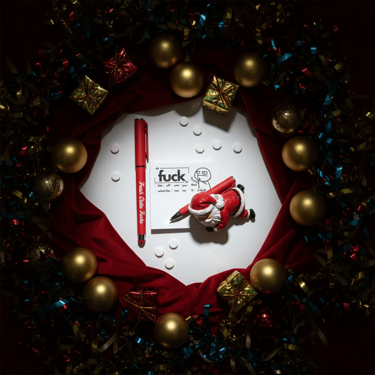 💥Last Day Promotion 50% OFF💝Mental Checkout Bundle | Fresh Outta Fucks Stress-Relief Ballpoint Pen + Rant Pad | Office Christmas Gift Exchange