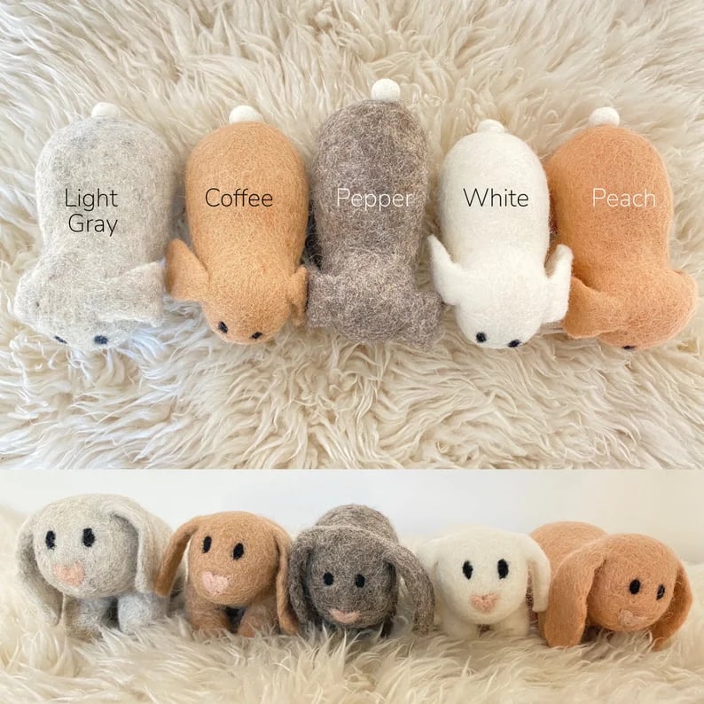 🔥🎁Last Day 50% OFF -  🐰💕Lop-Eared Felt Bunny