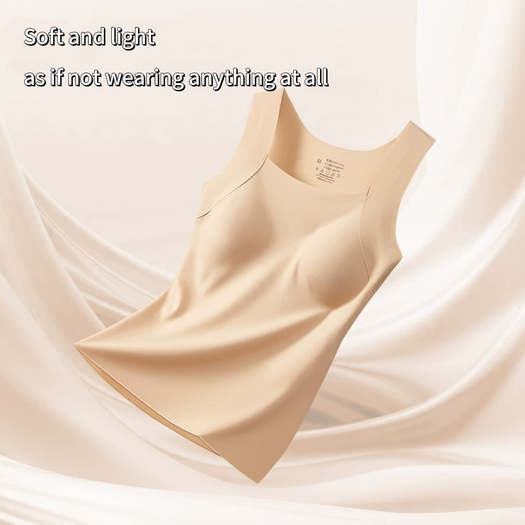 U Neck Shapewear Built-in Bra Tank
