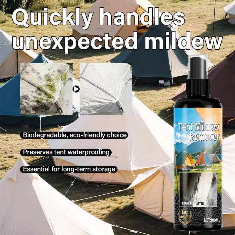 ✨ 🧴✨ 53% OFF! Outdoor Mildew Stain Cleaner – Spray on, wipes off mold instantly. Eco‑friendly, won‘t ruin waterproofing. Tent, awning, shower curtain – all like new! 🏕️💪