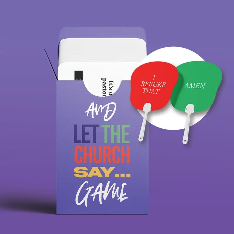 🔥Last Day 50% OFF - ✝️And Let The Church Say Game + Fan Combo