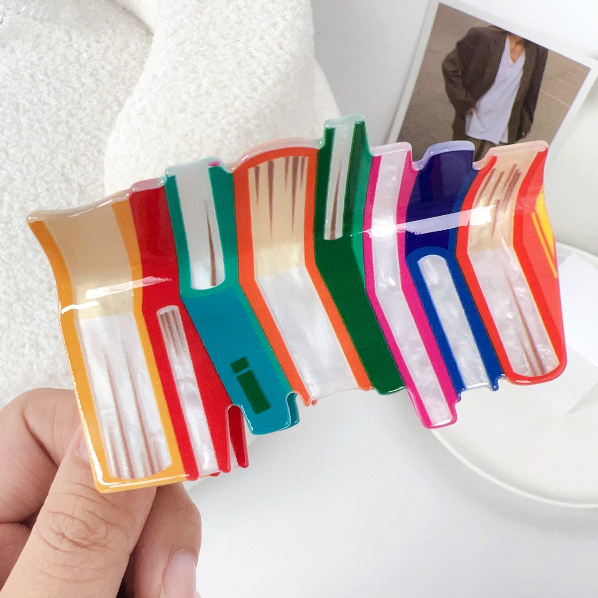 ✨LAST DAY ONLY 49% OFF🔥  Book Pattern Hair Claw