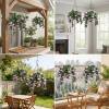 ✈️🌺Faux Crepe Myrtle Hanging Baskets – Ultra-Realistic🌸✨