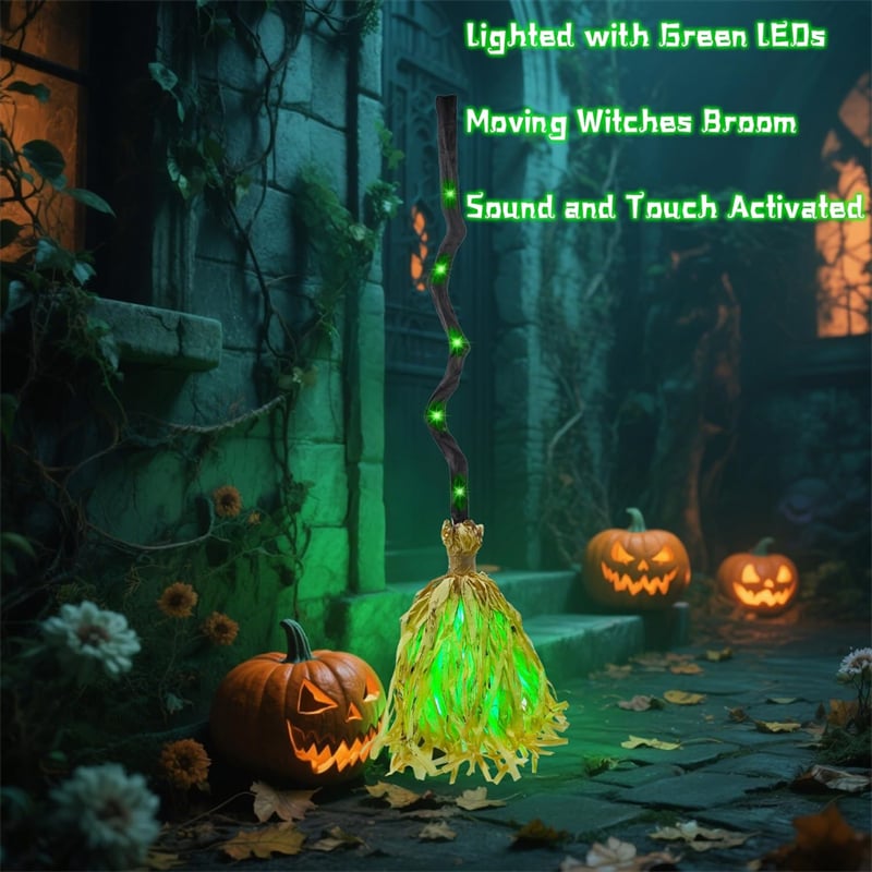🔥Last Day 49% OFF - 🎃🧹Floating Witch's Broom –Haunted Dancing Moving Broom