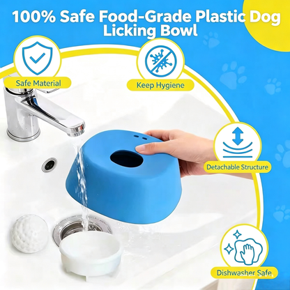 Spherical Non-Slip Slow-Feeder Lick Bowl for Dogs
