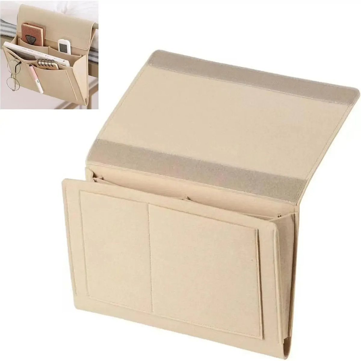 Felt Bedside Storage Bag