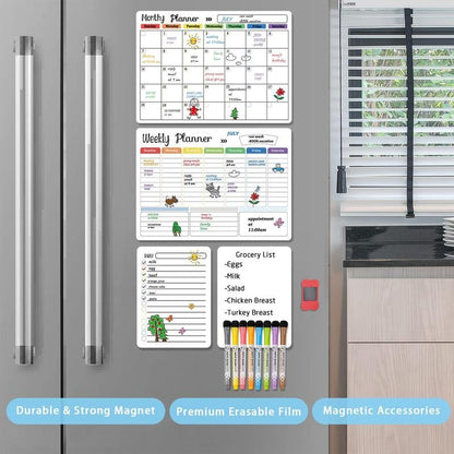 Last Day 50% OFF - 📅✨Magnetic Calendar Whiteboard Set
