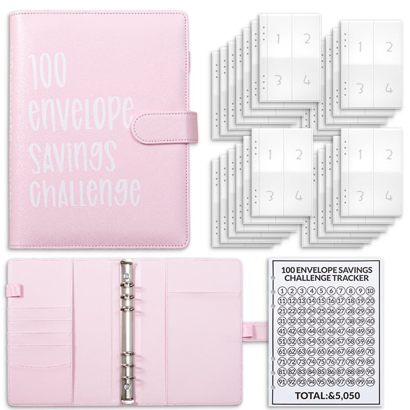 🔥Last 4 hours Sale: Save 50% -100 Envelopes Money Saving Challenge