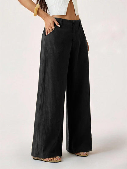 💃❤️Women's Summer Classical Linen Lightweight Palazzo Pants