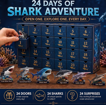 🔥50% Off Today Only-🦈 2026 Shark World Advent Calendar