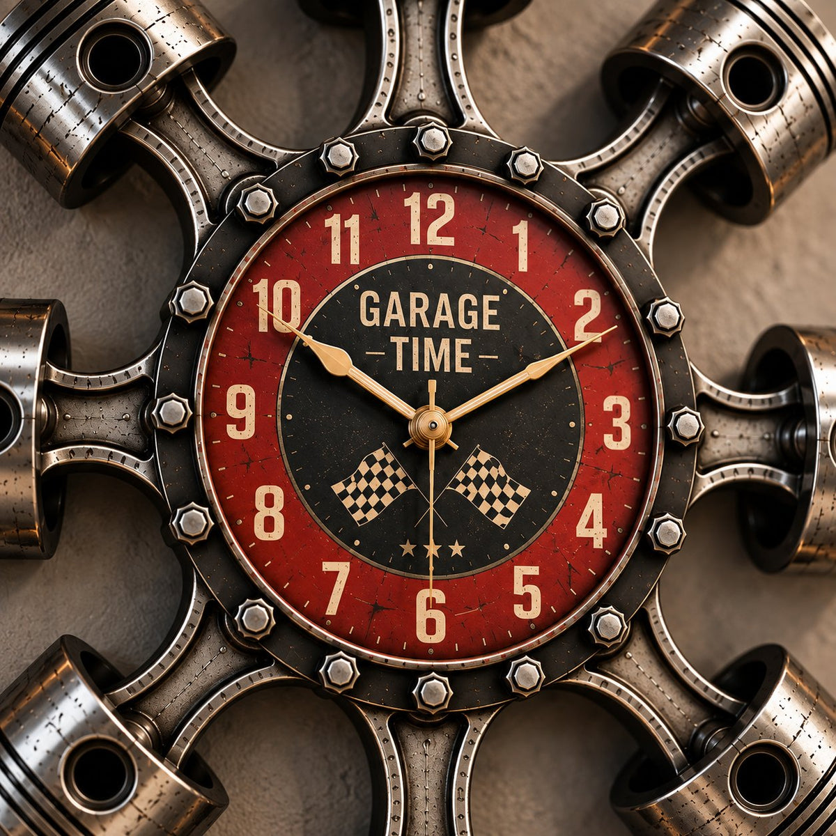Piston Garage Wall Clock(Piston Garage Wall Clock