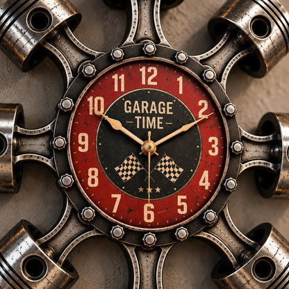 Piston Garage Wall Clock(Piston Garage Wall Clock
