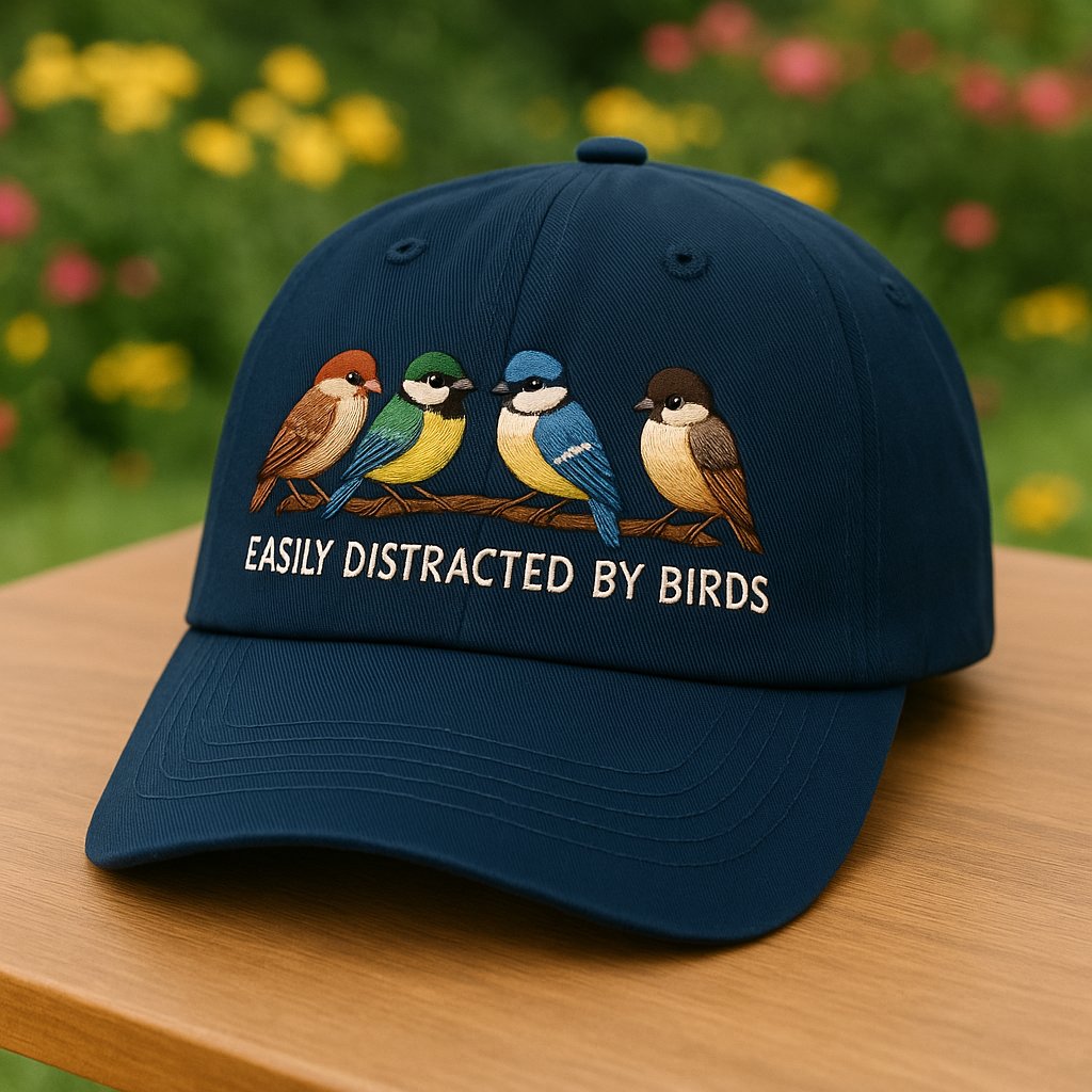 🔥Last Day 49% OFF - 🐦Easily Distracted by Birds Embroidered Hat