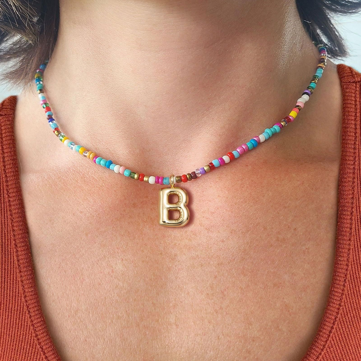 🔥LAST DAY 50% OFF - ✨Bubble Initial Letter Necklace