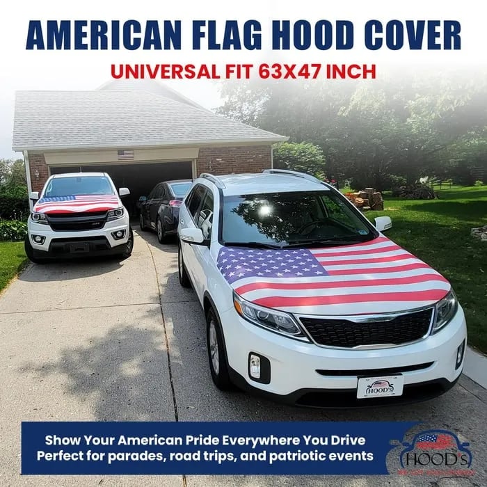 🎉Father's Day Hot Sale 49% OFF🔥American Car Hood Flag🦅