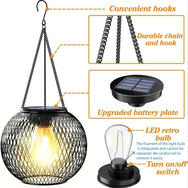 🔥Last 4 hours Sale: Save 50%- 🏡Outdoor Solar Hanging Light
