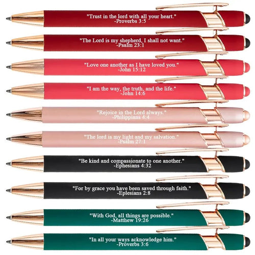 🔥Last Day 49% OFF❤️🙌Find Daily Strength: Premium Comfort Bible Verse Pens – 10pcs (Gift Set)