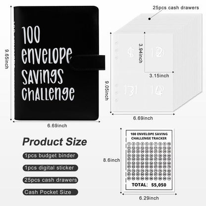 🔥Last 4 hours Sale: Save 50% -100 Envelopes Money Saving Challenge