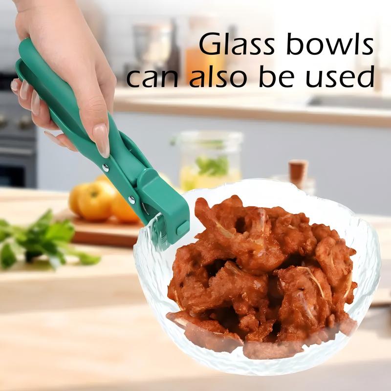 Multi Purpose Anti Scald Plate Gripper for Bowls Pots Pans Red Green Kitchen Tool
