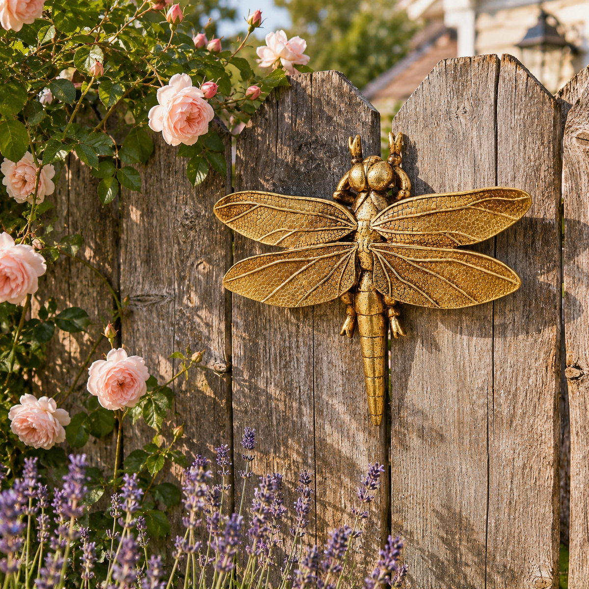 Golden Bee Wall Decor 🐝 – 3D Whimsical Insect Art