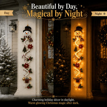 🎄Light-Up Christmas Door Hanger – 6 Festive Designs with Warm Holiday Glow ✨