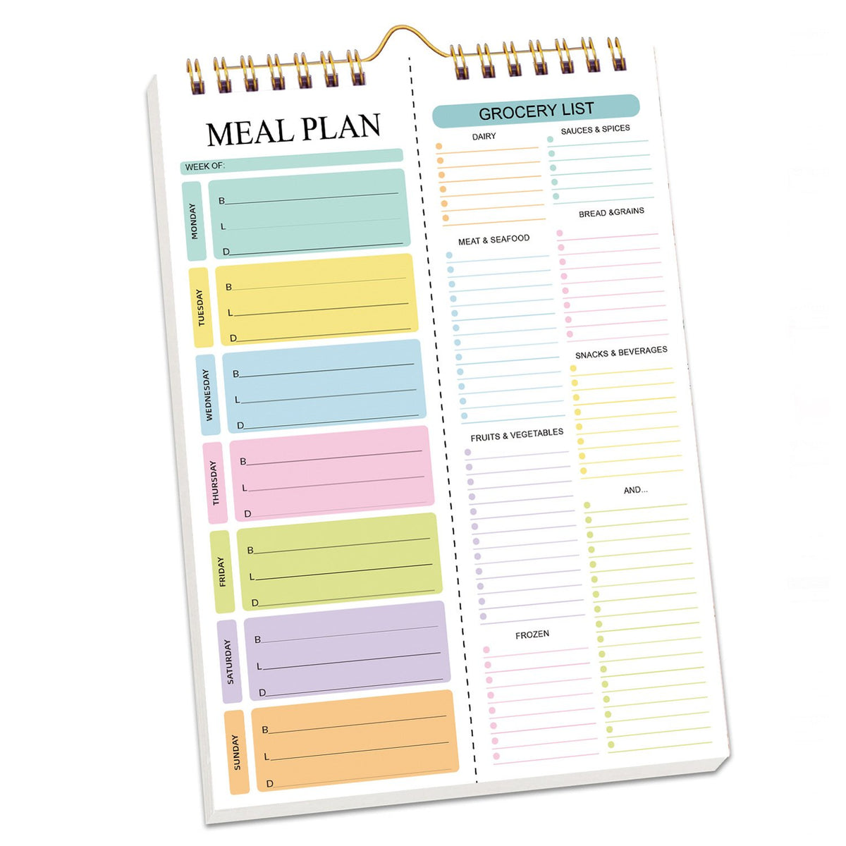 🔥LAST DAY 50% OFF📝Weekly Meal Planner Magnet with Grocery List