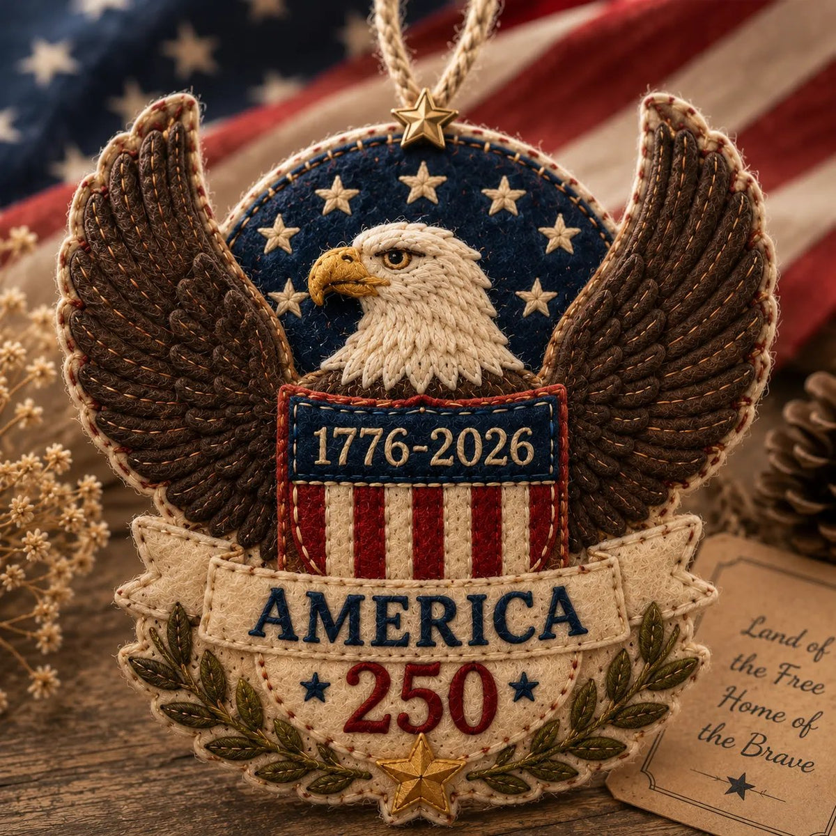 🔥Last Day 49% OFF - 🦅America 250 DIY Felt Ornament Kit