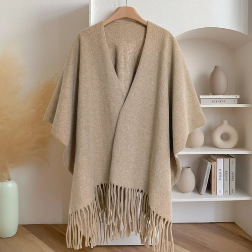 The Fleece Tassel Shawl