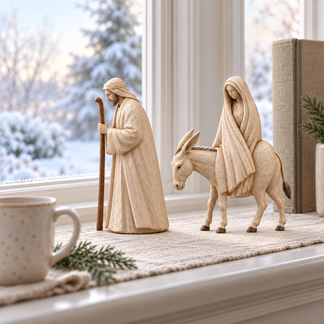 🔥Last Day 49% OFF - ✝️Journey to Bethlehem Nativity Figurine Set