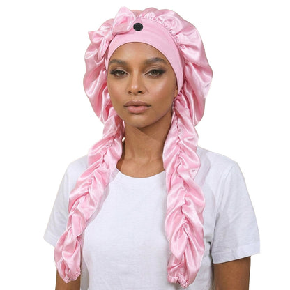 🔥 Silk Bonnet for Long Curly Hair
