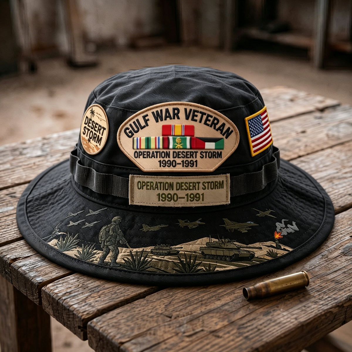 🇺🇸 Last Day Promo: 69% OFF 🎖️ - Gulf War Veteran Desert Storm Tribute Boonie Hat