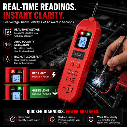 🔧 3-in-1 Automotive Power Circuit Probe & Relay Tester – 12V/24V Electrical Diagnostic Tool🚚