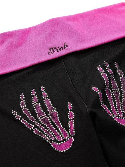 Skeleton Foldover Leggings