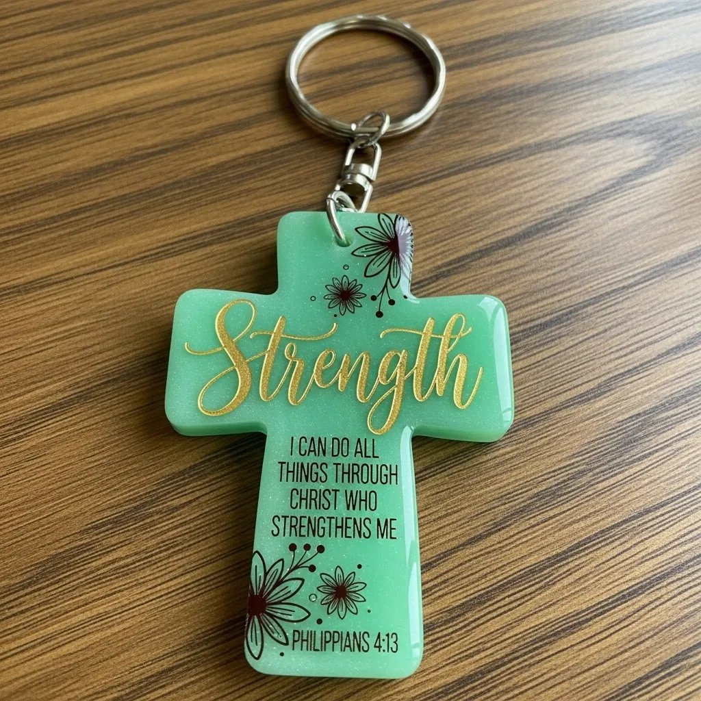 🔥LAST DAY ✝️Inspirational Cross Pendants & Keychains✨Crafted by Hand