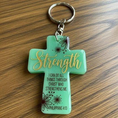 🔥LAST DAY ✝️Inspirational Cross Pendants & Keychains✨Crafted by Hand