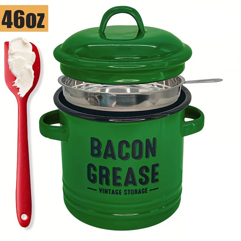 🔥LAST DAY 50% OFF - Grease container with filter and scraper🎁