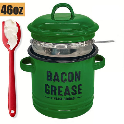 🔥LAST DAY 50% OFF - Grease container with filter and scraper🎁