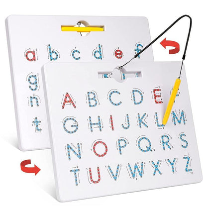🔥LAST DAY 49% OFF - 2-in-1 Double Sided Magnetic Alphabet Edition
