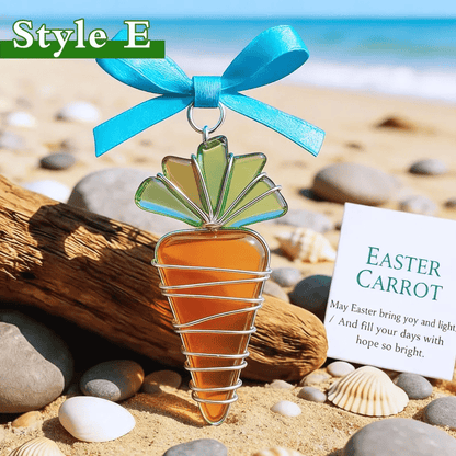 🐣🌊Easter Wire Wrapped Sea Glass Ornaments ✨Shaped by Nature & Crafted by Hand💝