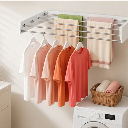 Wall-Mounted Clothing Rack