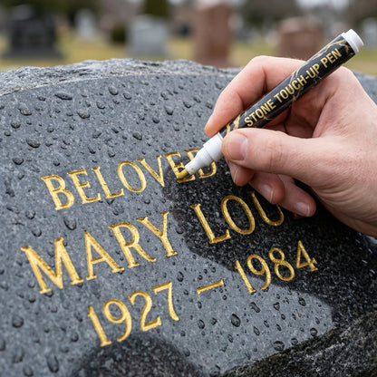 💐Golden Grave Marker Pen, Restore Faded Tombstone Inscriptions（！)