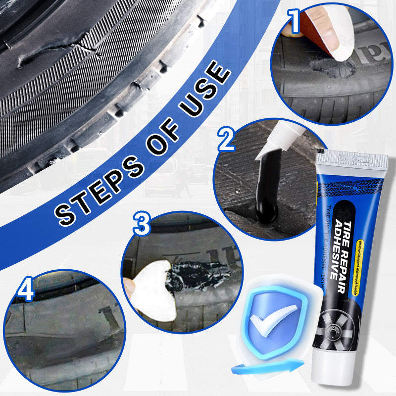 🔥Weather-Resistant Waterproof Flexible Tire Repair Adhesive
